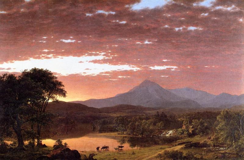 Frederic Edwin Church Mount Ktaadn Norge oil painting art